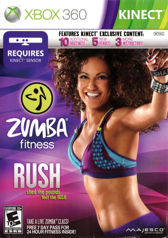 Zumba Fitness Rush box art for Xbox 360